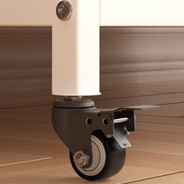 Closed Back Steel Bookcase Standard Glam Bookshelf with Doors