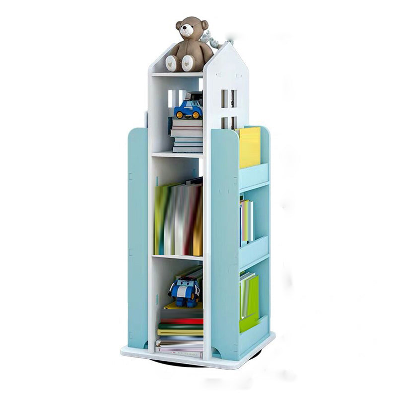 Engineered Wood Modern Bookcase Closed Back Standard Bookshelf 15.7"L x 15.7"W x 37.4"H Green Clearhalo 'Bookcases' 'furn' 'furn_bookcases' 'Furniture' 'Office Furniture' 6674637