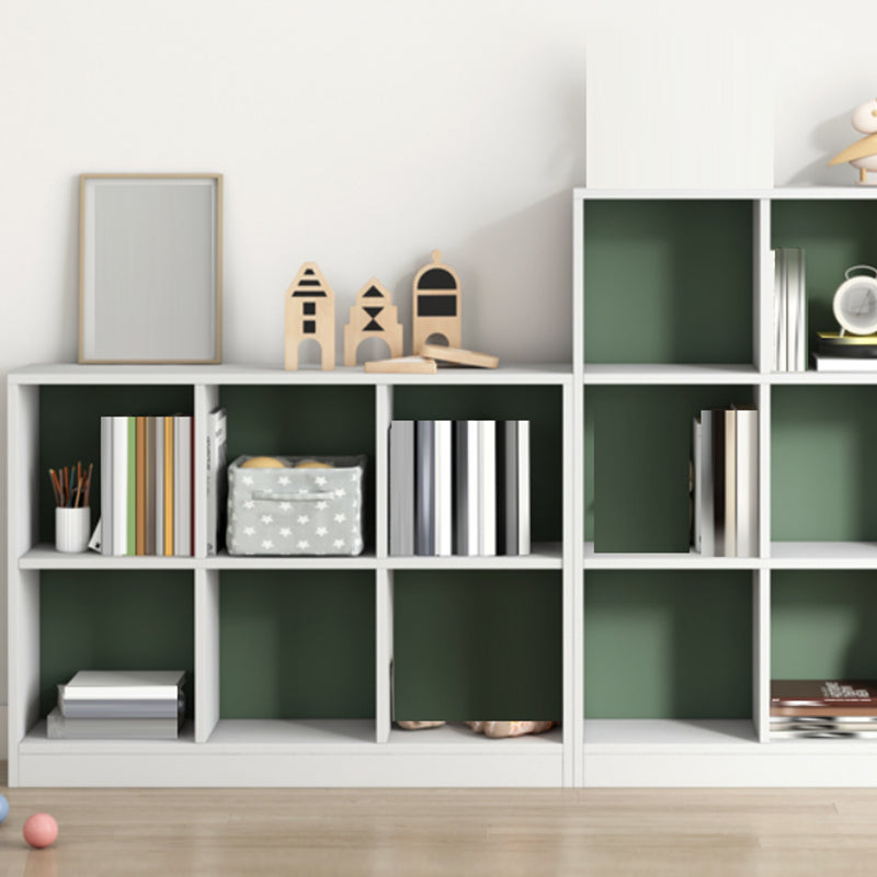 Contemporary Closed Back Bookcase Standard Wooden Bookshelf with Shelves