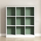 Contemporary Closed Back Bookcase Standard Wooden Bookshelf with Shelves