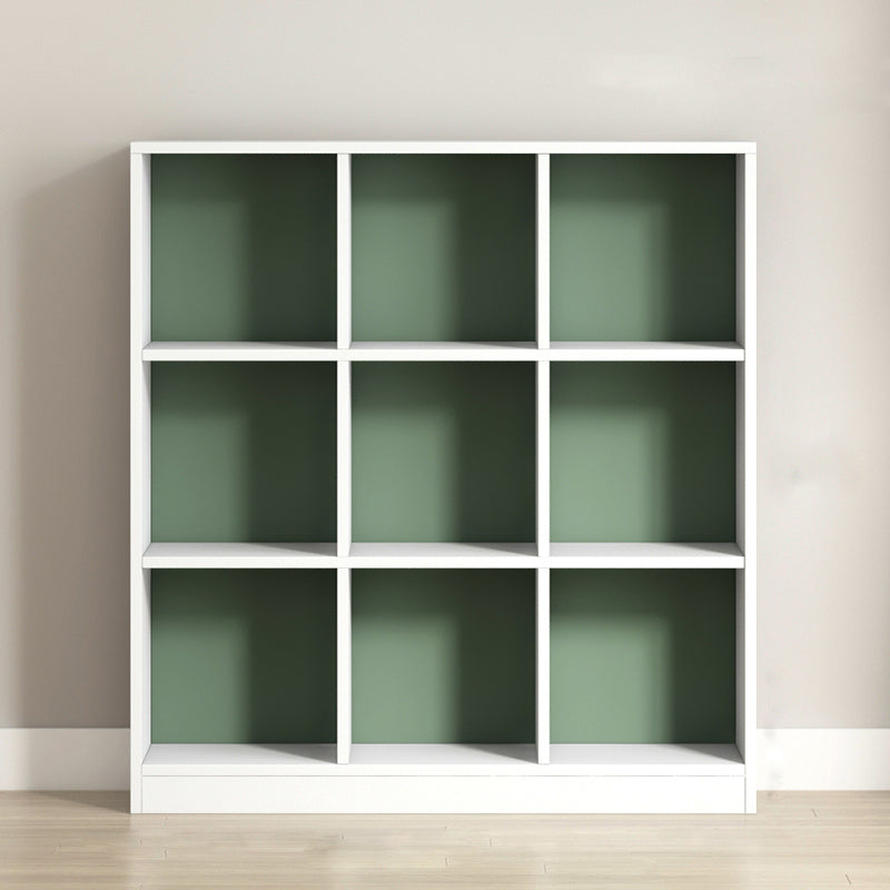Contemporary Closed Back Bookcase Standard Wooden Bookshelf with Shelves
