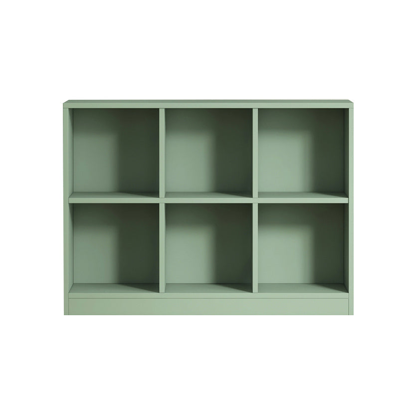 Contemporary Closed Back Bookcase Standard Wooden Bookshelf with Shelves