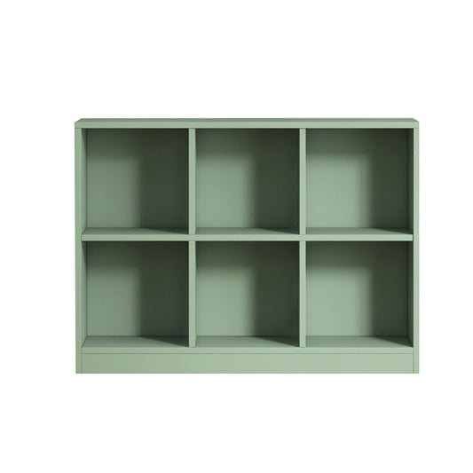 Contemporary Closed Back Bookcase Standard Wooden Bookshelf with Shelves