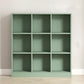 Contemporary Closed Back Bookcase Standard Wooden Bookshelf with Shelves