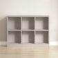 Contemporary Closed Back Bookcase Standard Wooden Bookshelf with Shelves