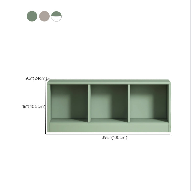 Contemporary Closed Back Bookcase Standard Wooden Bookshelf with Shelves