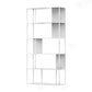 Metal Shelves Included Bookshelf Etagere Open Back Modern Bookcase