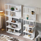 Metal Shelves Included Bookshelf Etagere Open Back Modern Bookcase