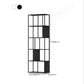 Metal Shelves Included Bookshelf Etagere Open Back Modern Bookcase