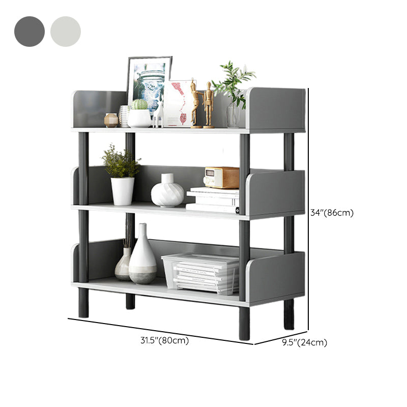Engineered Wood Standard Bookshelf Open Back Bookcase with Shelves Clearhalo 'Bookcases' 'furn' 'furn_bookcases' 'Furniture' 'Office Furniture' 6674701