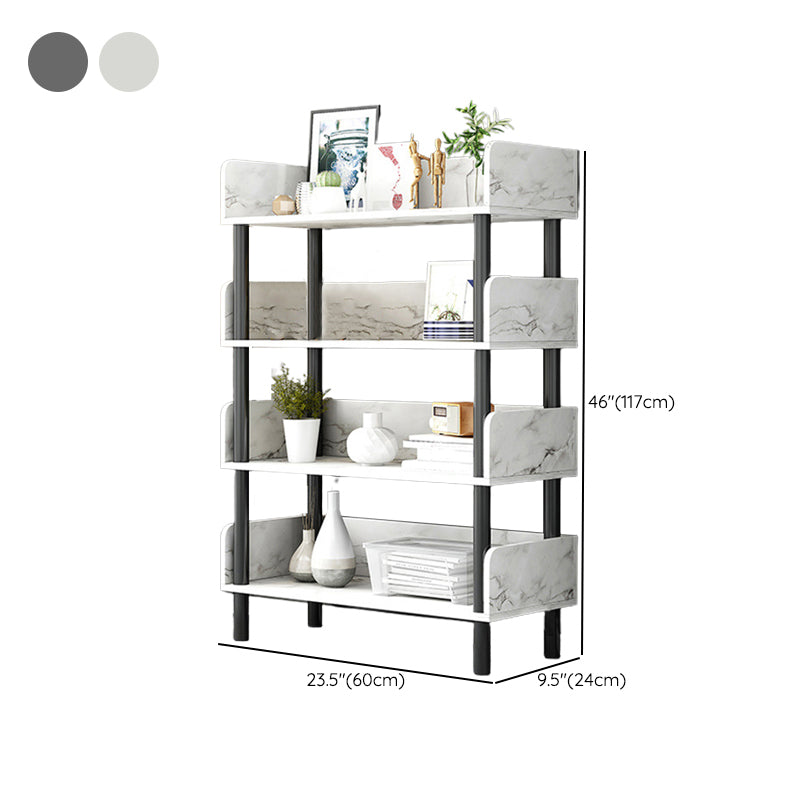 Engineered Wood Standard Bookshelf Open Back Bookcase with Shelves Clearhalo 'Bookcases' 'furn' 'furn_bookcases' 'Furniture' 'Office Furniture' 6674702