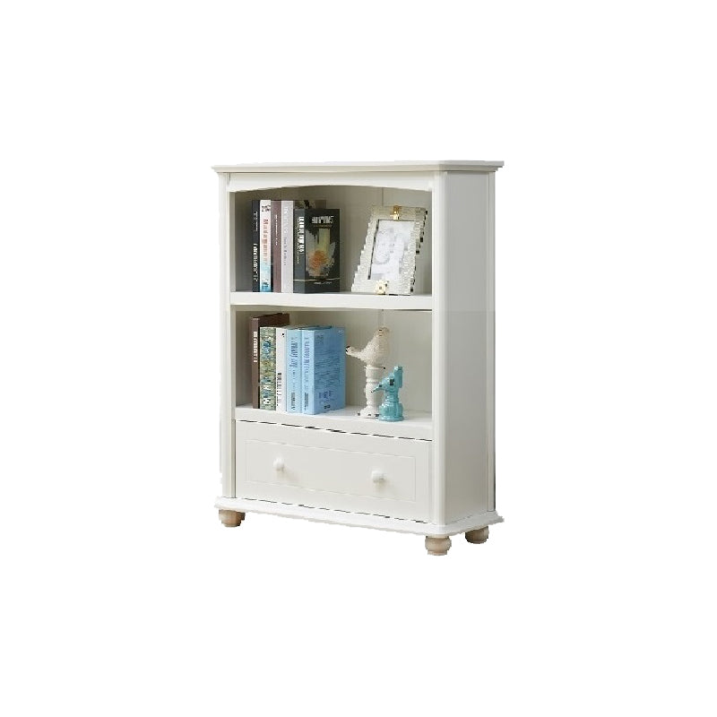 Contemporary Closed Back Bookshelf Standard Wooden Bookcase with Shelves
