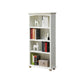Contemporary Closed Back Bookshelf Standard Wooden Bookcase with Shelves