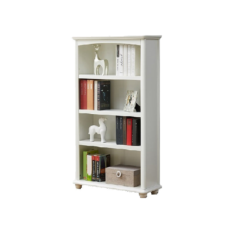 Contemporary Closed Back Bookshelf Standard Wooden Bookcase with Shelves