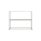 Metal Etagere Bookshelf Contemporary Open Back Bookcase with Shelves