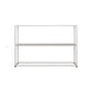 Metal Etagere Bookshelf Contemporary Open Back Bookcase with Shelves