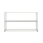 Metal Etagere Bookshelf Contemporary Open Back Bookcase with Shelves