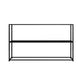 Metal Etagere Bookshelf Contemporary Open Back Bookcase with Shelves