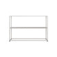 Metal Etagere Bookshelf Contemporary Open Back Bookcase with Shelves