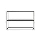 Metal Etagere Bookshelf Contemporary Open Back Bookcase with Shelves