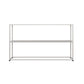 Metal Etagere Bookshelf Contemporary Open Back Bookcase with Shelves