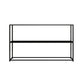 Metal Etagere Bookshelf Contemporary Open Back Bookcase with Shelves