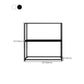 Metal Etagere Bookshelf Contemporary Open Back Bookcase with Shelves