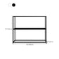 Metal Etagere Bookshelf Contemporary Open Back Bookcase with Shelves
