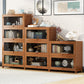 Urban Shelf Bookcase Engineered Wood Book Shelf with Cabinets for Study Room