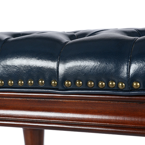 Rubberwood Seating Bench 16.5" W Cushioned Rectangle Entryway Bench Clearhalo 'Benches' 'Chairs & Seating' 'furn' 'furn_benches' 'Furniture' 'Living Room Furniture' 6674841