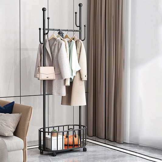 Hoggminosa colgadora de colgilla sólida de cesta de color sólido estante de metal con castores