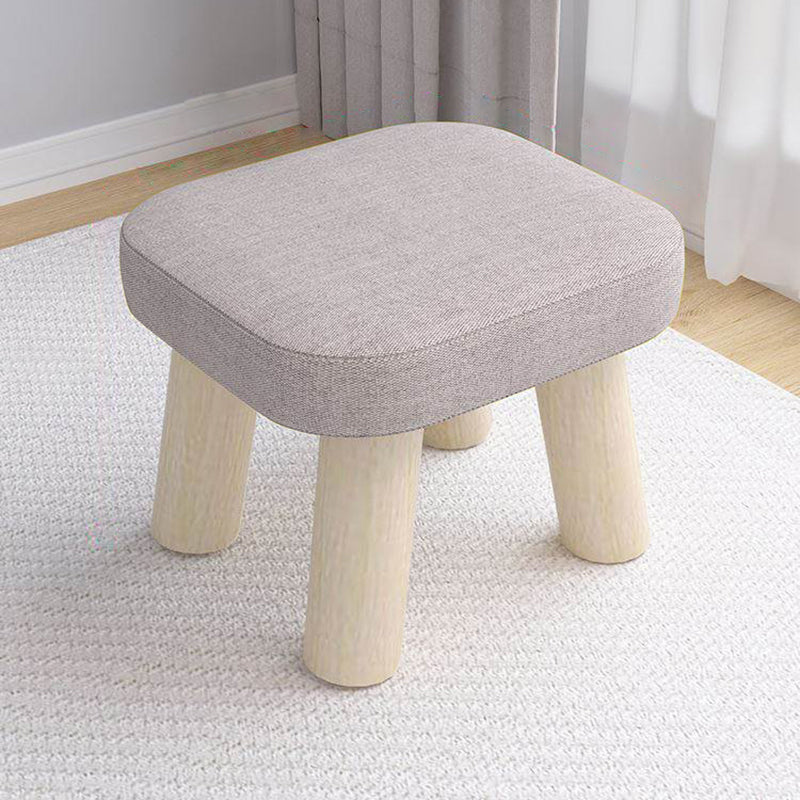 Modern Wooden Standard Trea Resistant Solid Color Indoor Standard Grey 1 Piece Clearhalo 'furn' 'furn_ottomans_poufs' 'Furniture' 'Living Room Furniture' 'Ottomans & Poufs' 'ottomans_poufs' 6675436