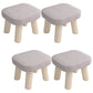 Modern Wooden Standard Trea Resistant Solid Color Indoor Standard Grey 4 Piece Set Clearhalo 'furn' 'furn_ottomans_poufs' 'Furniture' 'Living Room Furniture' 'Ottomans & Poufs' 'ottomans_poufs' 6675439