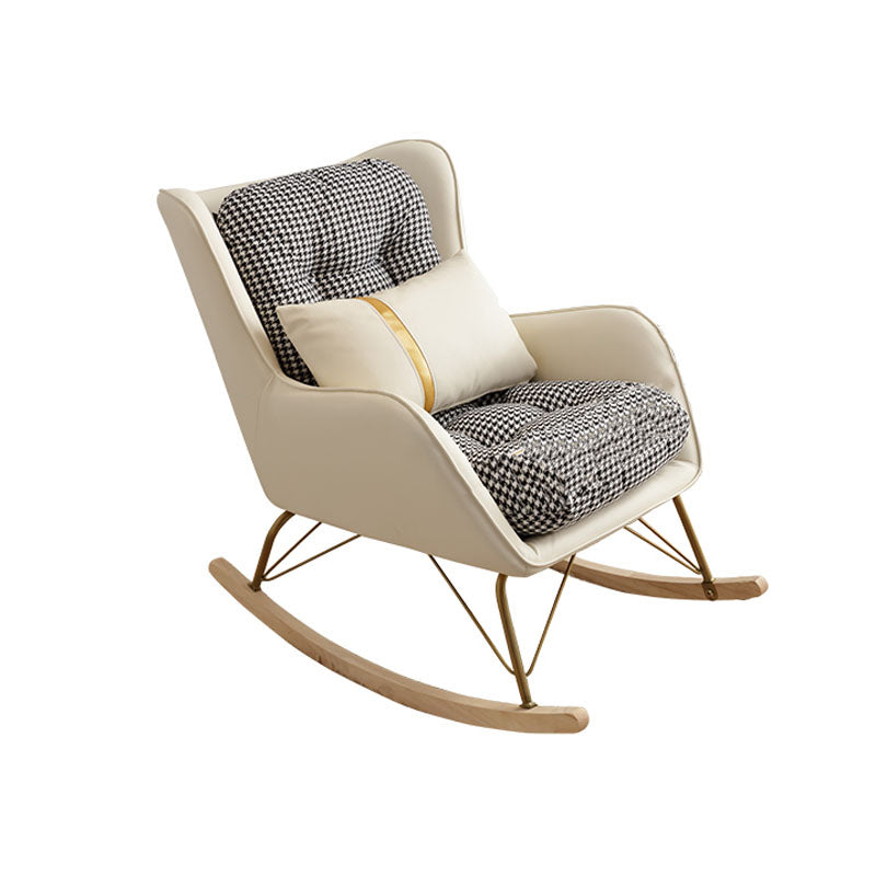 Luxurious Recliner Living Room Lazy Fabric Soft Upholstered Rocking Chairs Clearhalo 'Chairs & Seating' 'furn' 'furn_rocking_chairs' 'Furniture' 'Living Room Furniture' 'Rocking Chairs' 'rocking_chairs' 6675475