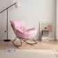 Contemporary Style Nursery Sofa Rocking Chair Indoor Rocking Chair with Ottoman