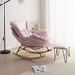 Contemporary Style Nursery Sofa Rocking Chair Indoor Rocking Chair with Ottoman