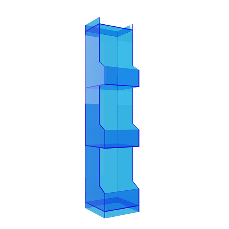 Acrylic Closed Back Bookshelf Standard Scandinavian Bookcase with Shelves Clearhalo 'Bookcases' 'furn' 'furn_bookcases' 'Furniture' 'Office Furniture' 6675540
