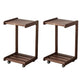 Scandinavian Solid Wood 3 Legs Double Tier Living Room Side Table