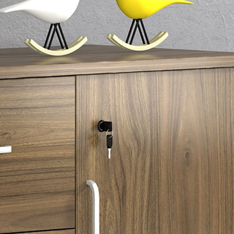 Armadio di archiviazione in stile contemporaneo Abbazzinamento laterale in legno con archiviazione di bloccaggio