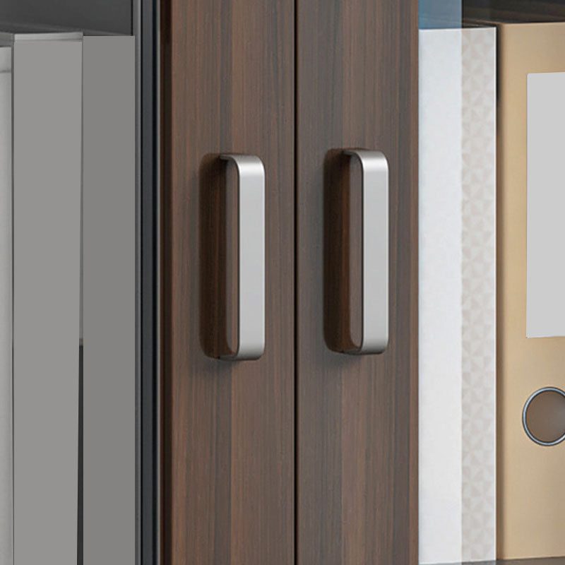 Gabinetto di file in stile contemporaneo in legno Abbassino laterale con archiviazione di bloccaggio