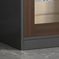 Gabinetto di file in stile contemporaneo in legno Abbassino laterale con archiviazione di bloccaggio