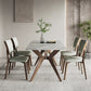 Modern 1/4/5 Pieces Dining Furniture Stone Rectangle Dining Chairs Set for Kitchen Clearhalo 'Dining Room Sets' 'Dining Tables & Seating' 'dining_room_set' 'furn' 'furn_dining_room_set' 'Furniture' 'Kitchen & Dining Furniture' 6677015