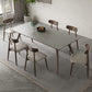 Modernas 1/4/5/7 Piezas Sillas de comedor de comedor Muebles de rectángulo de piedra para casa