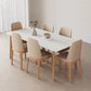 Modern 1/2/4/5/6/7 Pieces Dining Table Set Stone Rectangle Furniture in White