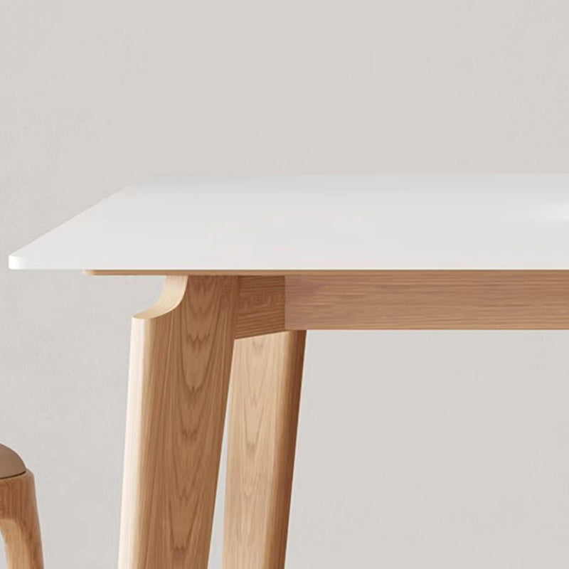 Modern 1/2/4/5/6/7 Pieces Dining Table Set Stone Rectangle Furniture in White