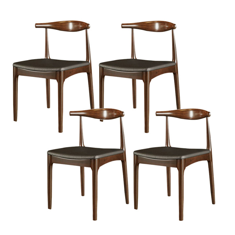 産業1/4/5/7ピース家具ソリッドウッド長方形のダイニングルームセットブラウン