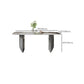 Set di tavoli da pranzo rettangolare 1/2/5/7 pezzi set da pranzo in pietra bianca per cucina