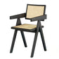 Black Wood Dining Table Set with Chairs 1/2/5 Pieces Modern Dinette Set