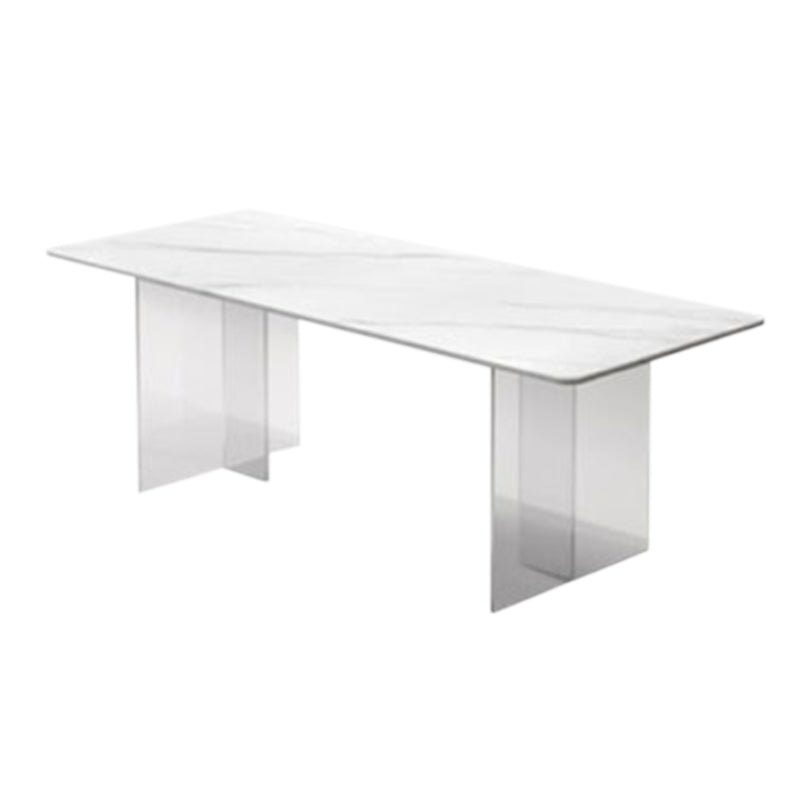 Table à manger en pierre moderne médiévale, Table à Double piédestal pour cuisine