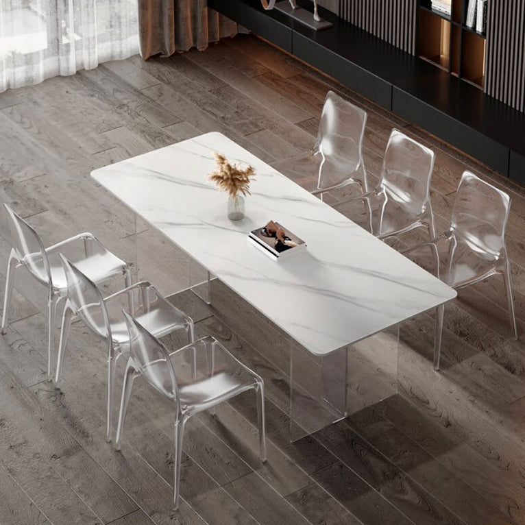 Table à manger en pierre moderne médiévale, Table à Double piédestal pour cuisine